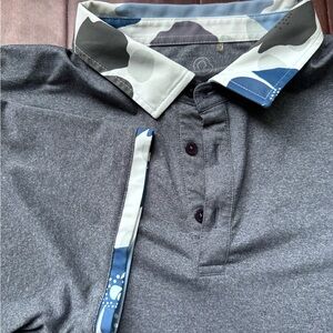 Swannies Navy-Gray Golf Polo